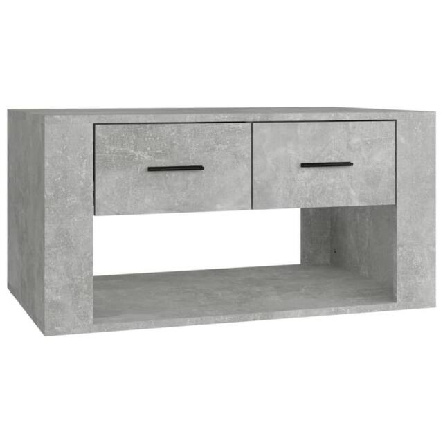 Berkfield Home Coffee Table Concrete Grey 80x50x40 cm Engineered Wood - Size: 80 x 50 x 40 cm - image 1