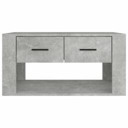 Berkfield Home Coffee Table Concrete Grey 80x50x40 cm Engineered Wood - Size: 80 x 50 x 40 cm - thumbnail 6