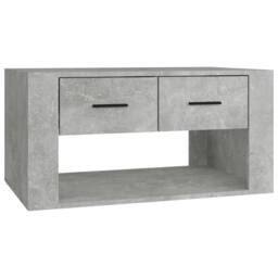 Berkfield Home Coffee Table Concrete Grey 80x50x40 cm Engineered Wood - Size: 80 x 50 x 40 cm - thumbnail 1