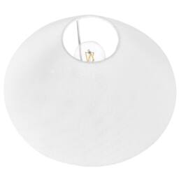 Wyld and Coco Ceramic Table Lamp 41cm - Beige Blue White Cone Shade Handmade - thumbnail 4
