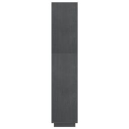 Berkfield Home Book Cabinet/Room Divider Grey 80x35x167 cm Solid Pinewood - Size: 80 x 35 x 167 cm - thumbnail 6