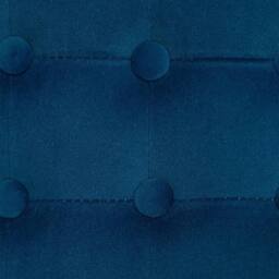 Wyld Haus Dimano Velvet Feel Blue Square Ottoman Diamond Tufted - thumbnail 9