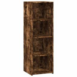 Berkfield Home Highboard Smoked Oak 40x41x124 cm Engineered Wood in Brown - Size: 40 x 41 x 124 cm - thumbnail 2