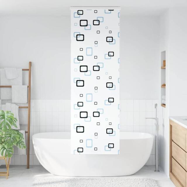 Berkfield Home Shower Roller Blind with Cassette 60x240 cm Fabric Width 56 cm in White - image 1