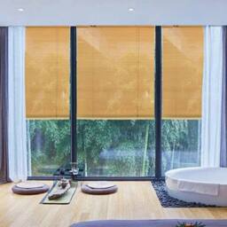 EONLION 80*150cm Roller Blinds Bamboo Window in Brown - Size: 100 cm - thumbnail 3