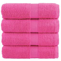 Berkfield Home Premium Soap Towels SOLUND 4 pcs Pink 30x30 cm 600 gsm - thumbnail 2