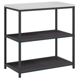 Berkfield Home Kitchen Storage Set with Shelf with Storage with Door Adjustable 2 pcs Black 150 x 50 x 92 cm - thumbnail 5