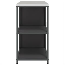 Berkfield Home Kitchen Storage Set with Shelf with Storage with Door Adjustable 2 pcs Black 150 x 50 x 92 cm - thumbnail 9