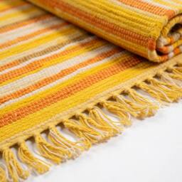 KDMD Sunrise Oranges Room Rag Rug 150x200cm -Premium Vibrant Floor Covering in Orange - Size: Medium - thumbnail 2