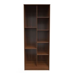 Ready Assembled 2 U Carlton Tall Shelf Unit (Ready Assembled) in Walnut