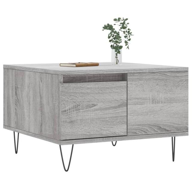 Berkfield Home Modern Coffee Table Grey Sonoma 55x55x36.5 cm Engineered Wood - image 1