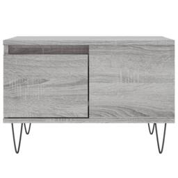 Berkfield Home Modern Coffee Table Grey Sonoma 55x55x36.5 cm Engineered Wood - thumbnail 5