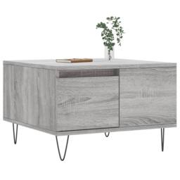 Berkfield Home Modern Coffee Table Grey Sonoma 55x55x36.5 cm Engineered Wood - thumbnail 1
