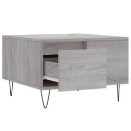 Berkfield Home Modern Coffee Table Grey Sonoma 55x55x36.5 cm Engineered Wood - thumbnail 6