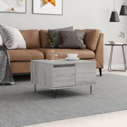Berkfield Home Modern Coffee Table Grey Sonoma 55x55x36.5 cm Engineered Wood - thumbnail 2