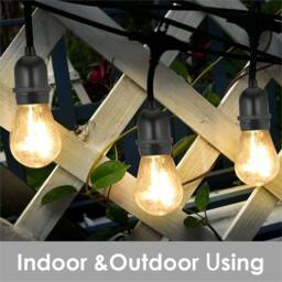 NESTLUNE 10m HEAVY DUTY FESTOON E27 IP65 WATERPROOF LED OUTDOOR in Black - thumbnail 4