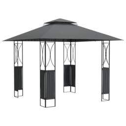 Berkfield Home Gazebo with Roof Anthracite 300x300x270 cm Steel in Black - Size: 300 x 300 x 270 cm - thumbnail 2