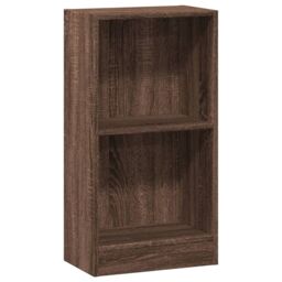 Berkfield Home Bookcase Brown Oak 40x24x76 cm Engineered Wood - Size: 40 x 24 x 76 cm - thumbnail 2