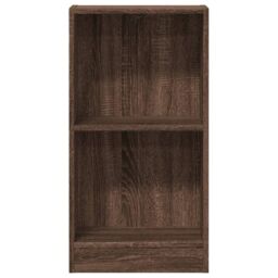Berkfield Home Bookcase Brown Oak 40x24x76 cm Engineered Wood - Size: 40 x 24 x 76 cm - thumbnail 4
