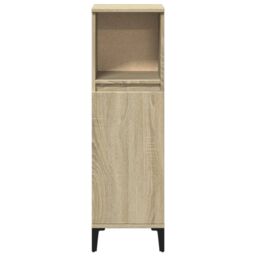 Berkfield Home Bathroom Cabinet Sonoma Oak 30x30x100 cm Engineered Wood in Brown - Size: 30 x 30 x 100 cm - thumbnail 4