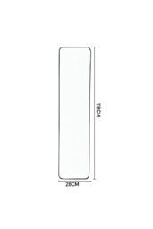 Living and Home 28x118cm Black Wall-Mounted Full Length Mirror for Hallway, Bedroom, Rental Homes - Size: 28x118 cm - thumbnail 3