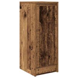 Berkfield Home Sideboard Old Wood 29.5x34x76 cm Engineered Wood in Brown - thumbnail 1