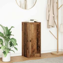 Berkfield Home Sideboard Old Wood 29.5x34x76 cm Engineered Wood in Brown - thumbnail 2