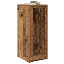 Berkfield Home Sideboard Old Wood 29.5x34x76 cm Engineered Wood in Brown - thumbnail 4