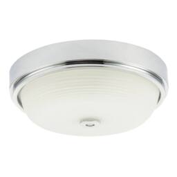 Happy Homewares Sensor IP44 Bathroom Ceiling Light Fitting with Multi Functions in Silver - thumbnail 1