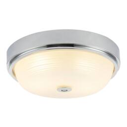 Happy Homewares Sensor IP44 Bathroom Ceiling Light Fitting with Multi Functions in Silver - thumbnail 2