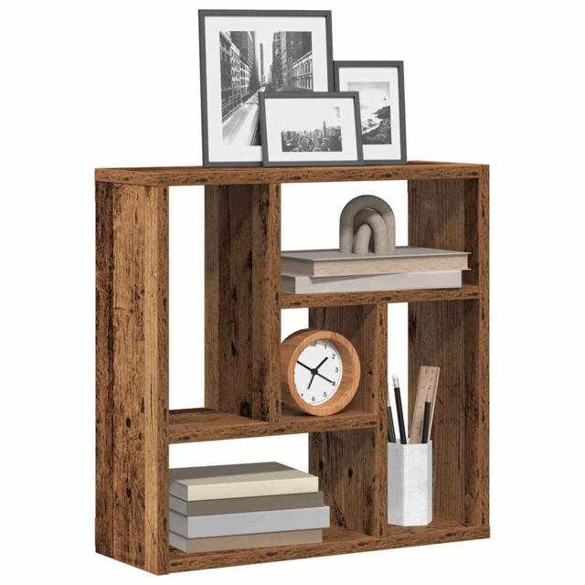 Berkfield Home Wall Shelf Old Wood 45x16x45 cm Engineered Wood in Brown - Size: 45 x 16 x 45 cm - image 1