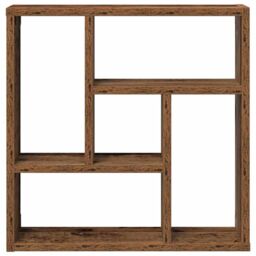 Berkfield Home Wall Shelf Old Wood 45x16x45 cm Engineered Wood in Brown - Size: 45 x 16 x 45 cm - thumbnail 4