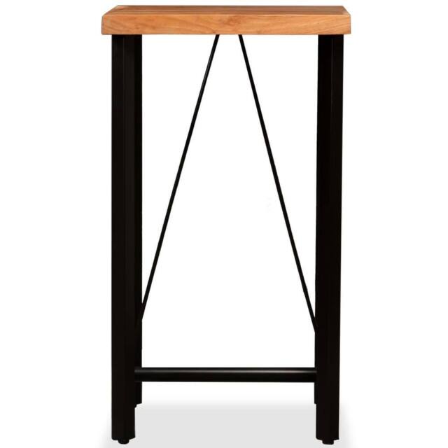 Berkfield Home Bar Table Solid Acacia Wood 60x60x107 cm in Brown - Size: 60 x 60 x 107 cm - image 1