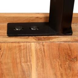 Berkfield Home Bar Table Solid Acacia Wood 60x60x107 cm in Brown - Size: 60 x 60 x 107 cm - thumbnail 8