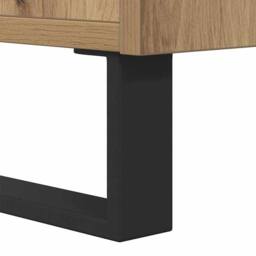Berkfield Home Sideboard Artisan Oak 100x36x60 cm Engineered Wood in Brown - Size: 100 x 36 x 60 cm - thumbnail 8