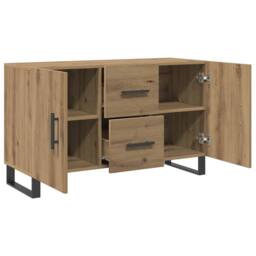 Berkfield Home Sideboard Artisan Oak 100x36x60 cm Engineered Wood in Brown - Size: 100 x 36 x 60 cm - thumbnail 7