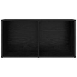 Berkfield Home TV Cabinet with Storage Black oak Engineered Wood - thumbnail 5