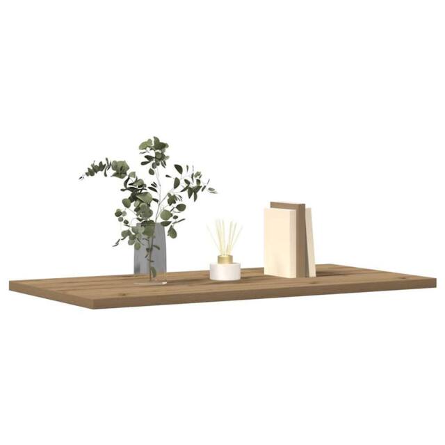 Berkfield Home Wall Shelves 4 pcs Artisan Oak 60x30x1.5 cm Engineered Wood in Brown - image 1