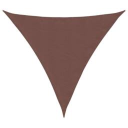 Berkfield Home Sunshade Sail Oxford Fabric Triangular 6x6x6 m Brown - thumbnail 2