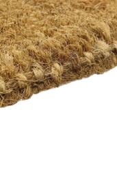 JVL Ryburn Plain Natural Coir Doormat 45x75cm in Brown - Size: 45 cm x 75 cm - thumbnail 2