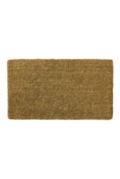 JVL Ryburn Plain Natural Coir Doormat 45x75cm in Brown - Size: 45 cm x 75 cm - thumbnail 1