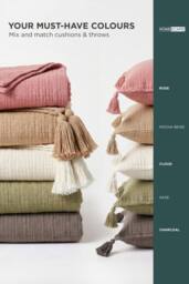Homescapes Pure Handmade Cotton Muslin Cushion with Cover - 45 x 45 cm in Off-White - Size: 45 cm x 45 cm - thumbnail 7