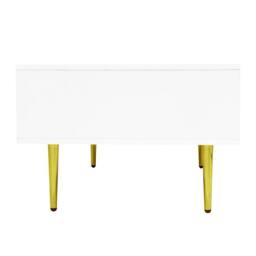 BTM Modern White High Gloss Coffee Table with 2 Drawers - thumbnail 9