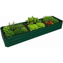 SPETLEK Raised Garden Metal Bed Galvanised Planter Box, 240x60x30cm in Green - Size: 100g - thumbnail 1