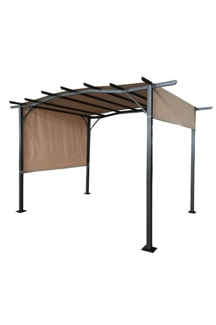 Royalcraft SAN REMO SLIDING PERGOLA 2.75X3.66M in Light Brown - image 1