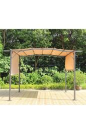 Royalcraft SAN REMO SLIDING PERGOLA 2.75X3.66M in Light Brown - thumbnail 2