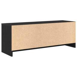 Berkfield Home TV Cabinet Black Oak 102x30x37.5 cm Engineered Wood - thumbnail 8