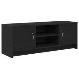 Berkfield Home TV Cabinet Black Oak 102x30x37.5 cm Engineered Wood