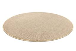 RugsX Casablanca Loom Rug in Beige - Size: 80 cm diameter - thumbnail 3