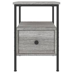 Berkfield Home Durable Bedside Cabinet Grey Sonoma 34x36x50 cm Engineered Wood - Size: 34 x 36 x 50 cm - thumbnail 6